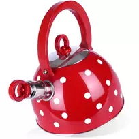 Virdulys su švilpuku 1,5 l raudonas