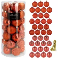 Kalėdiniai burbulai 6 cm 35 vnt.