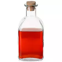 Stiklinis butelis su kamščiu 270 ml