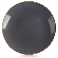 Keraminė pietų lėkštė 27 cm pilka