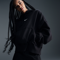 Nike Wmns Sportswear Phoenix Fleece Over-Oversized Pullover Hoodie - Dydis XL (DQ5858-010 Džemperiai)