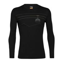 Icebreaker Merino 200 Oasis Long Sleeve Crewe - Dydis L (105208001BLK )