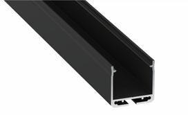 LED profilis DILEDA, juodas, lakuotas, platus, aukštas, 3m