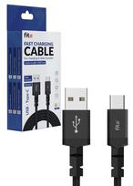 Greitojo įkrovimo laidas FIT2, FITWS002, 15W, (USB A - Type C), juodas