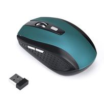 Belaidė žaidimų pelė 2,4 GHz su USB imtuvu, 5 mygtukai, mėlyna, 1 vnt