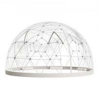 Sodo kupolas, 360x220 cm, balta permatoma, PVC lauko palapinė