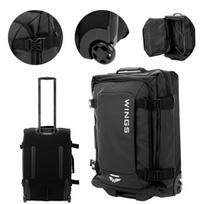 WINGS ROOK Black minkštas lagaminas 24” 58 L 900D TPU vandeniui atsparus su kompresiniais diržais ir teleskopine rankena registruojamam bagažui