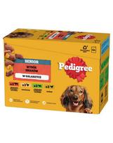 Pedigree Senior Selection of Flavors su jautienos kepenėlėmis, vištiena, ėriena ir kepenėlėmis, paukštiena, 12x100 g