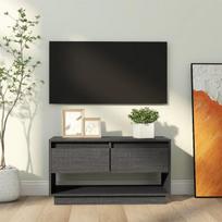 Televizoriaus spintelė，TV spintelė，TV staliukas, pilka, 74x34x40cm, pušies masyvas CFE998662