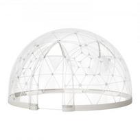 Sodo kupolo palapinė, 290x175 cm, balta, PVC