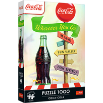 TREFL PREMIUM PLUS 1000 det. dėlionė „Coca-Cola: kad ir kur keliautum“