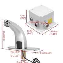Sensor Faucets Inductive Water Tap Bathroom Deck Mounted Alloy Automatic Infrared Sensor Sink Basin Faucet Hands Auto Mixer Tap