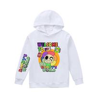 Vaikiški drabužiai Mergaitėms Dandys World Hoodies Vaikams Animacinis Džemperis Kūdikiams Ilgomis Rankovėmis Viršutiniai Drabužiai Berniukams Laisvalaikio Palaidinės 110