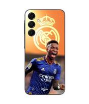 Dėklas - Maniacase - Samsung Galaxy A16 - Silikonas - Lankstus - Tapetas Real Madrid juoda