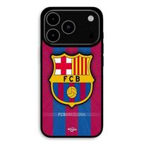 Dėklas iPhone 17 Pro Max FC Barcelona logotipas Maniacase juoda