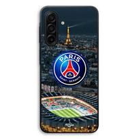 Dėklas Samsung Galaxy A17 PSG logotipas stadionas naktis eifelio bokštas Maniacase juoda