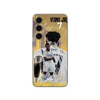 Coque Samsung Galaxy S25 Vinicius JR real madrid 7 Wallpaper Maniacase juoda