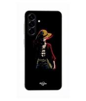 Dėklas - Maniacase - Samsung Galaxy A36 - Silikoninis - Minkštas - One Piece Manga Luffy juoda