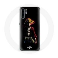Case - Maniacase - Huawei P30 Pro - One Piece Manga Anime Luffy - Silicone - Soft juoda