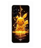 Dėklas - Maniacase - Samsung Galaxy A26 - Silikoninis - Minkštas - Pikachu Žaibas juoda