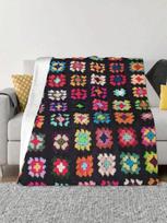 Roseanne pledo įkvėptas dizainas Itin minkštas mikropluošto pledas 75X95CM pilka spalva