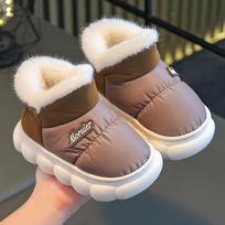 Šilti, vandeniui atsparūs medvilniniai batai mažyliams ir vaikams - Neslystantys, storas padadas, idealūs naudoti patalpose ir lauke 18cm (Size 28/29, 4-5 years) ruda