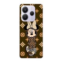 Coque - Maniacase - Xiaomi Redmi Note 14 5G - Minnie DISNEY LV - Marron - Souple ruda