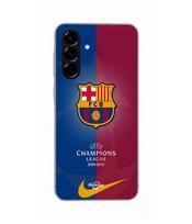 Dėklas - Maniacase - Samsung Galaxy A26 - Silikoninis - Lankstus - Juodas - FC Barcelona Real Madrid juoda