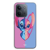 Dėklas Xiaomi Redmi 15C 5g Stitch ir Mėlynas bei rožinis Angelas Maniacase juoda