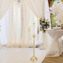 37 colių aukščio žvakidė žvakidė kambario dekoras Metai Elegantiškas su 5 šakomis auksinė