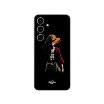 Coque Samsung Galaxy S25 Plus one piece manga anime luffy fond noir Maniacase juoda