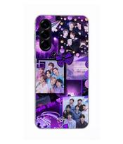 Case - Maniacase - Samsung Galaxy A56 - Silicone - BTS CONCEPT VIOLET - Soft juoda