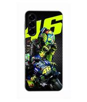 Dėklas - Maniacase - Samsung Galaxy A36 46 - Silikoninis - Lankstus - Valentino Rossi Logotipas Motogp monster juoda