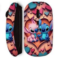 Wireless Mouse - Maniacase - Stitch Angel - Black - Ergonomic - Optical