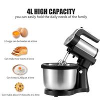 1000W 5 Speed Stand Mixer Stainless Steel Bowl Mixing Baking Kitchen Cooking Hand Blender 4L