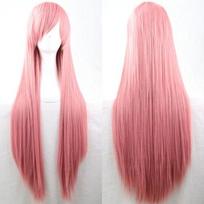Moteriški 80 cm ilgio tiesūs perukai Madingi Cosplay kostiumai Anime Hair Party Full Wigs