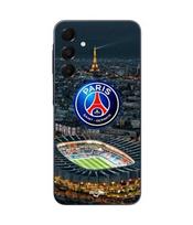 Dėklas Samsung Galaxy A16 psg logotipas stadionas naktis eifelio bokštas Maniacase juoda