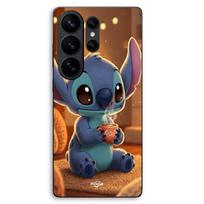 Coque Pour Samsung Galaxy S26 Ultra Stitch mignon café Maniacase juoda
