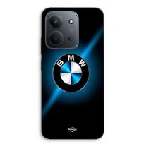 „Xiaomi Redmi 15C 5g“ dėklas, BMW logotipas, juodas ir blizgiai mėlynas, „Maniacase“ juoda