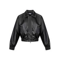 Men's Retro Shoulder Pad Leather Jacket - Thick, Padded, Casual, Loose Fit XL