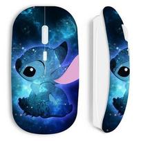 Belaidė pelė maniacase balta Stitch mėlyna frand mėlyna