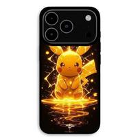 Dėklas iPhone 17 Pro Pikachu Žaibas Maniacase juoda