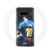 Coque pour Samsung Galaxy S10 Plus Lionel Messi Club de football de Barcelone FCB