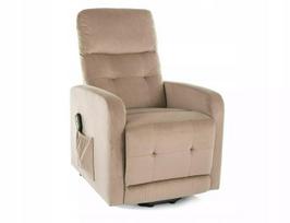 Signal Meble Otus II Velvet recliner fotelis, smėlio spalva