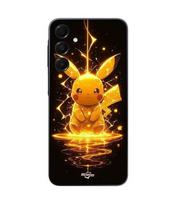 Dėklas - Maniacase - Samsung Galaxy A16 - Silikonas - Lankstus - Pikachu Žaibas juoda