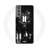 Dėklas, skirtas Samsung Galaxy S21 BTS Signature Members Rm Jin Jimin V Suga Jungkook J-hope - Maniacase