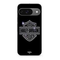 Coque - MANIACASE - Google Pixel 9 - Souple - Silicone - Logo Harley Davidson juoda