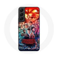 Coque pour Samsung Galaxy S22 Stranger Things Teaser Saison 4 Affiche Personnages Art