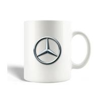 Mug en Céramique Voiture Mercedes Logo Gris
