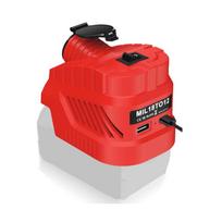 Cigaretės žiebtuvėlio sąsajos maitinimo šaltinis Dewalt/Milwaukee 18V Li-ion baterijai DC 12V žeminantis keitiklis reguliatorius su USB Type C